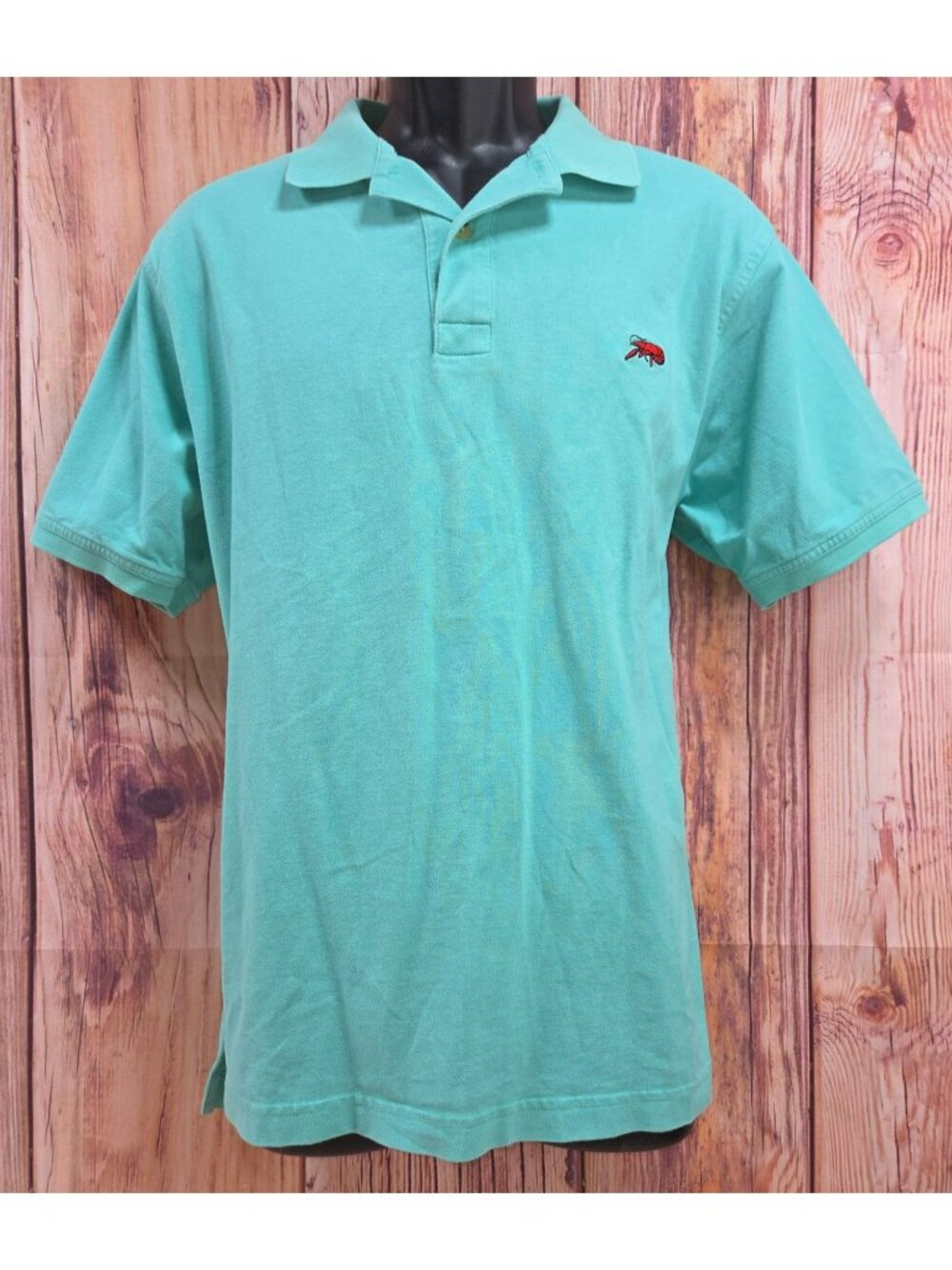 Perlis Mens Authentic Crawfish Polo Medium Mint Green